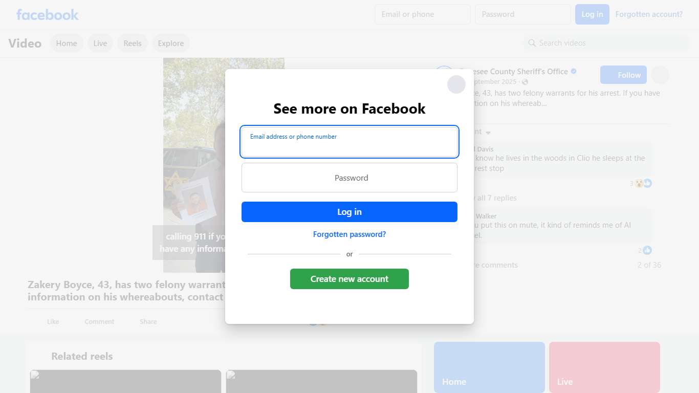 Zakery Boyce, 43, has two felony warrants for his arrest. If you have any information on his whereabouts, contact the Genesee County Sheriff’s Office at 810-257-3422 or call 911. #ProtectServeUnify #GCSO #gcsomichigan Genesee County Sheriff's Office Facebook